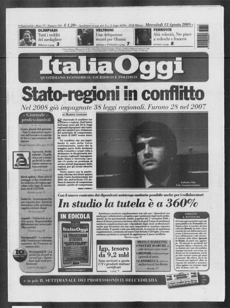 Italia oggi : quotidiano di economia finanza e politica